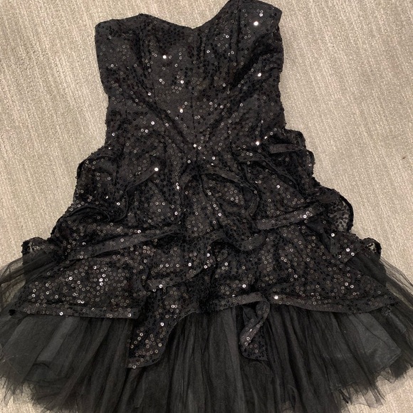 Betsey Johnson black sequin evening dress - size 2 - Picture 2 of 5